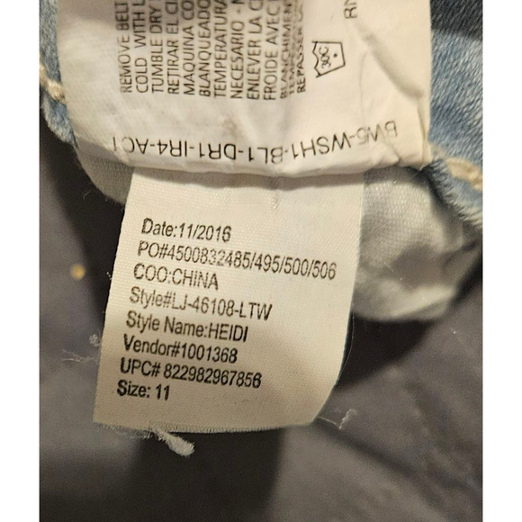 Women's (Juniors) Denim Lei Jeans Size 11 Light Blue Denim - Picture 8 of 14